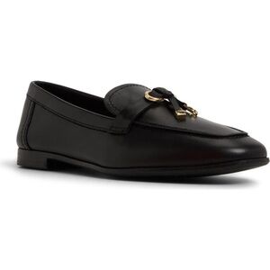NWOB Aldo Ybulide Tassel Loafers Womens Black Leather Hardware Tassel 9M SOLD!!